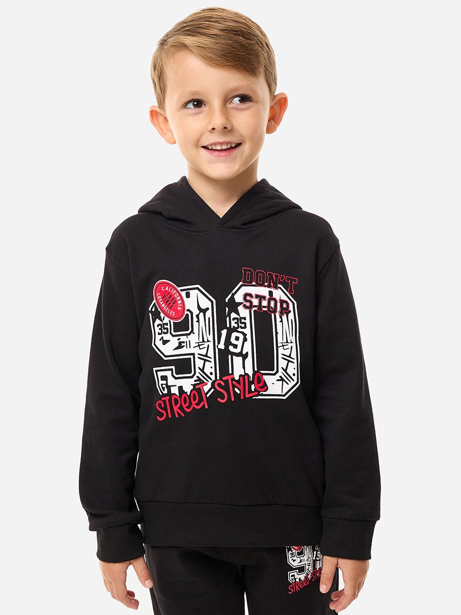 Graphic Print Regular Fit Hoodie and Joggers Set