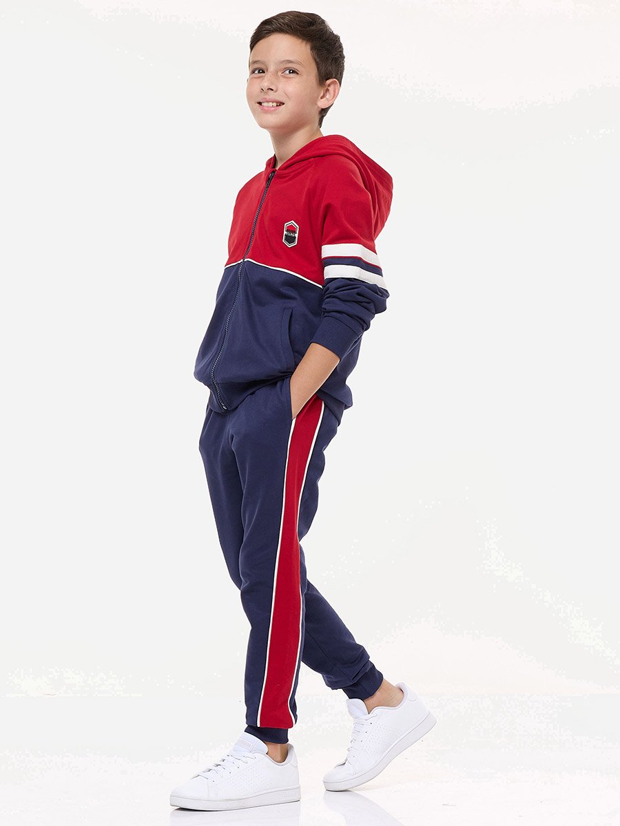 Colorblock Hoodie and Joggers Set