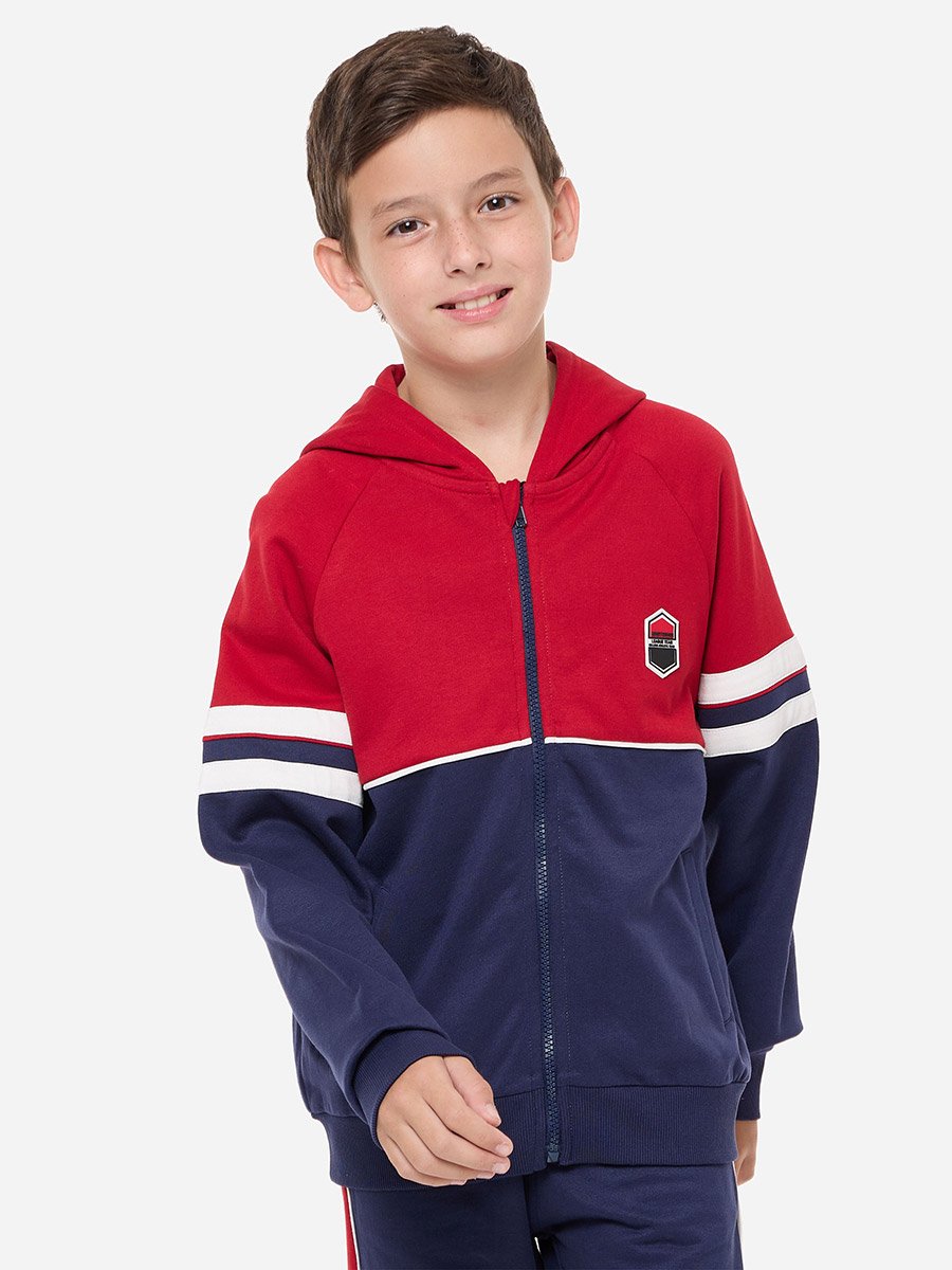 Colorblock Hoodie and Joggers Set