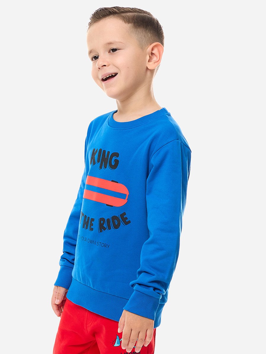 Graphic Print Round Neck Sweatshirt