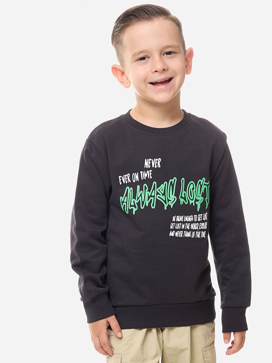 Graphic Print Regular Fit Hoodie