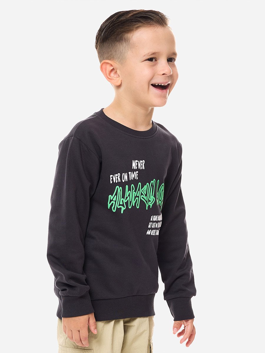 Graphic Print Regular Fit Hoodie