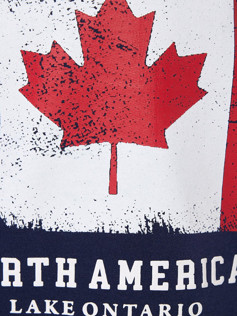 Canada Graphic Print Round Neck Sweatshirt