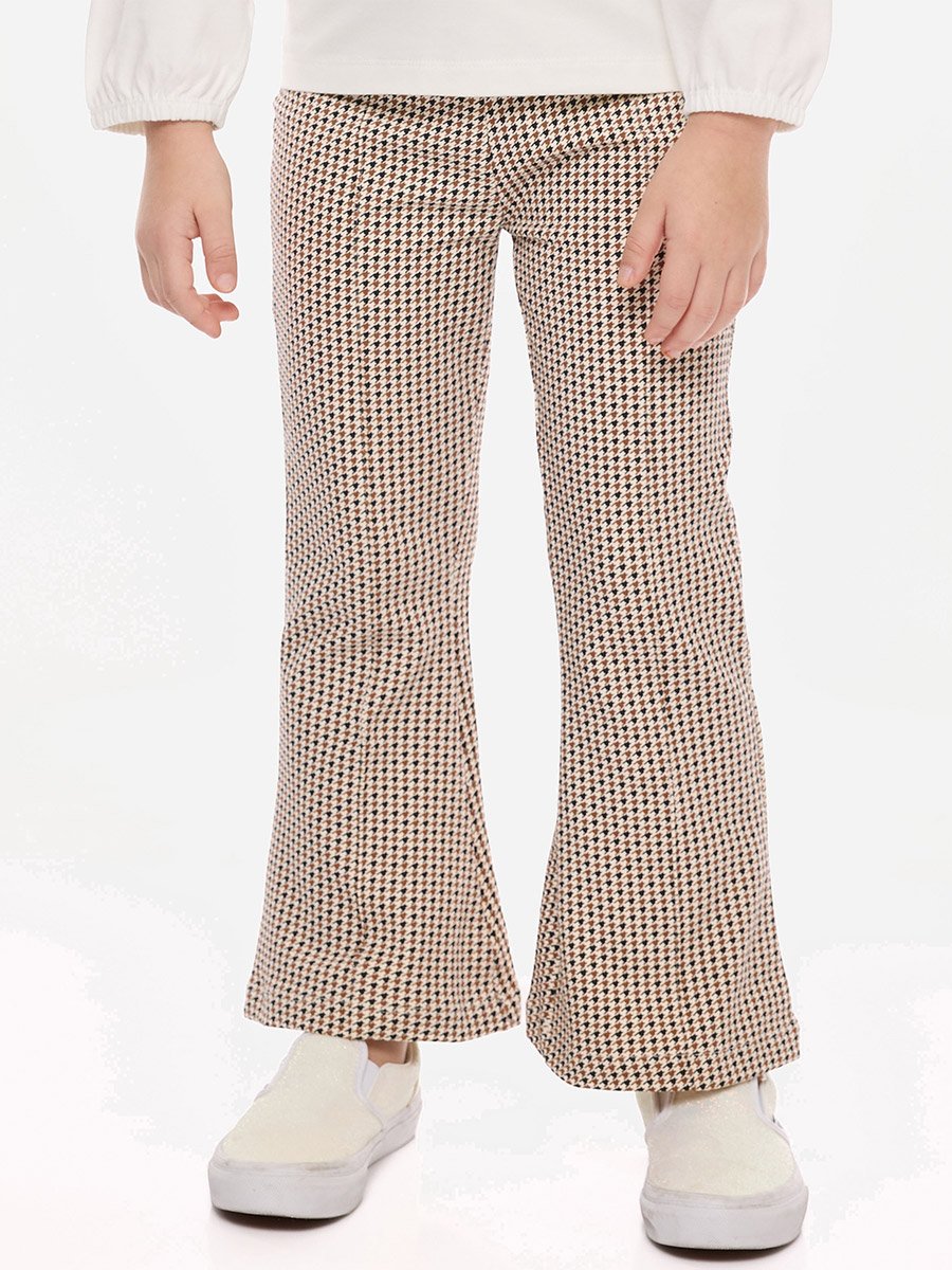 Embellished Round Neck Sweatshirt and Printed Flared Leggings Set