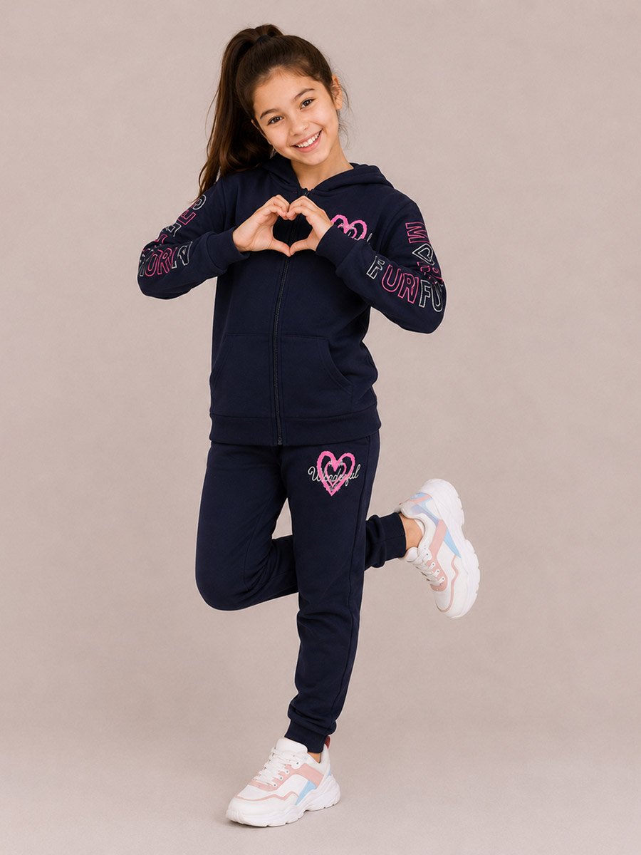 Graphic Print Sweatshirt and Joggers Set