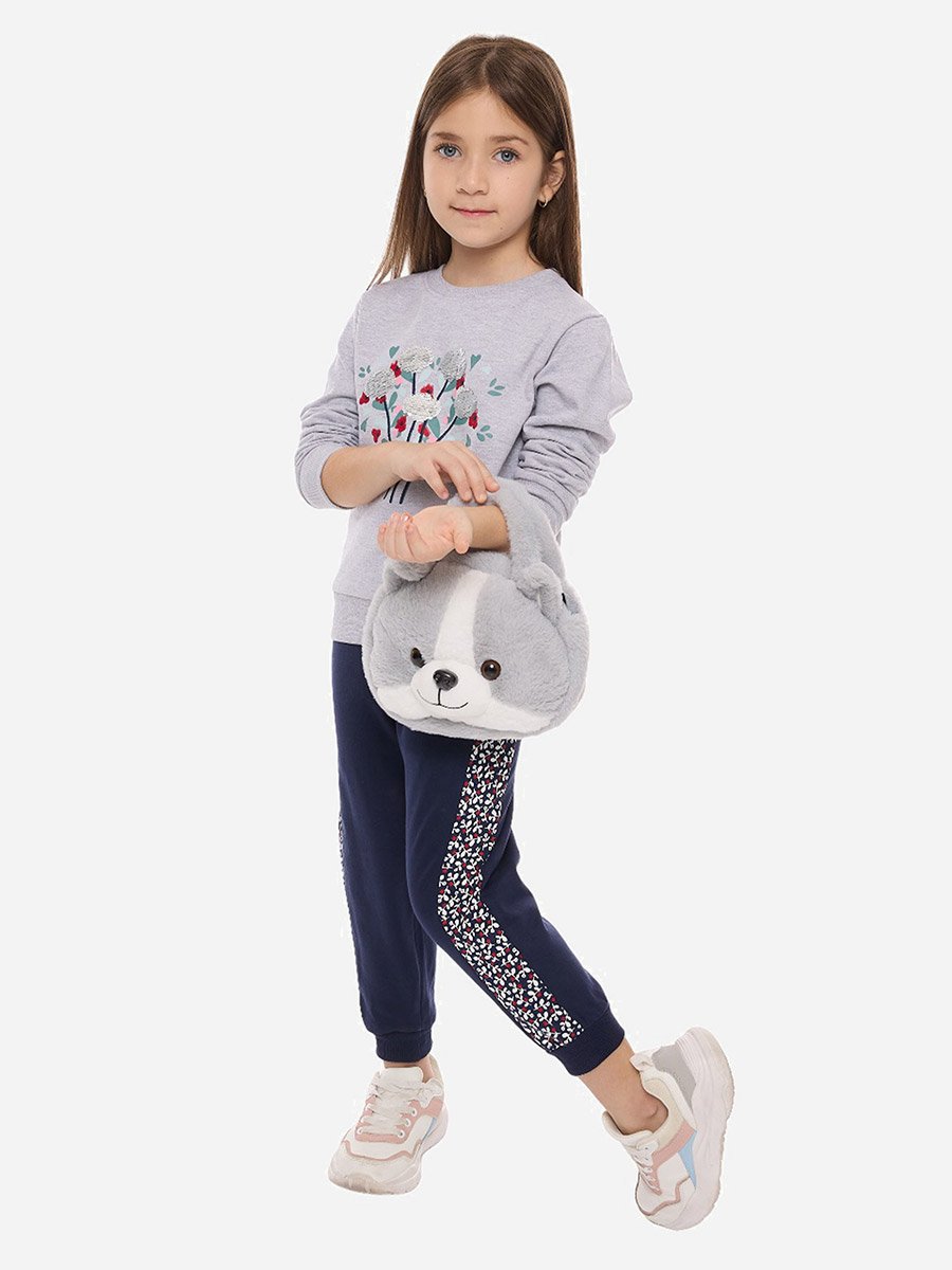 Graphic Print Round Neck Sweatshirt and Joggers Sets