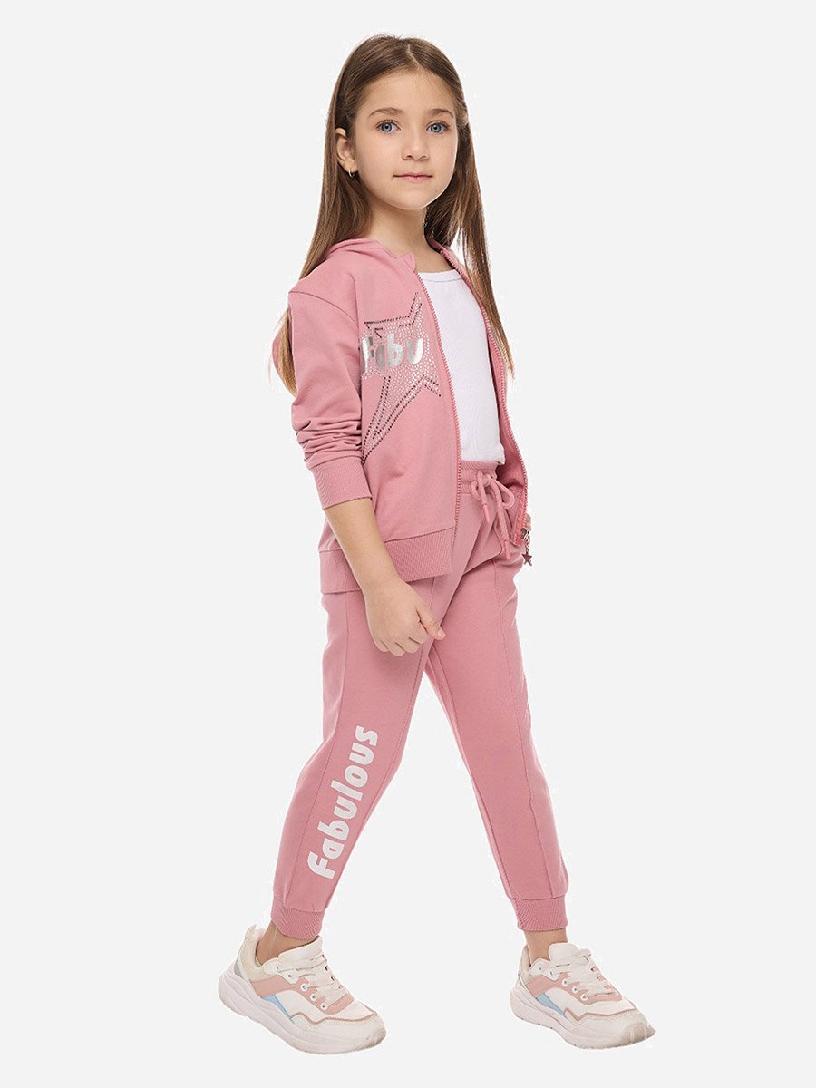 Embellished full zipper Hoodie and Joggers Set