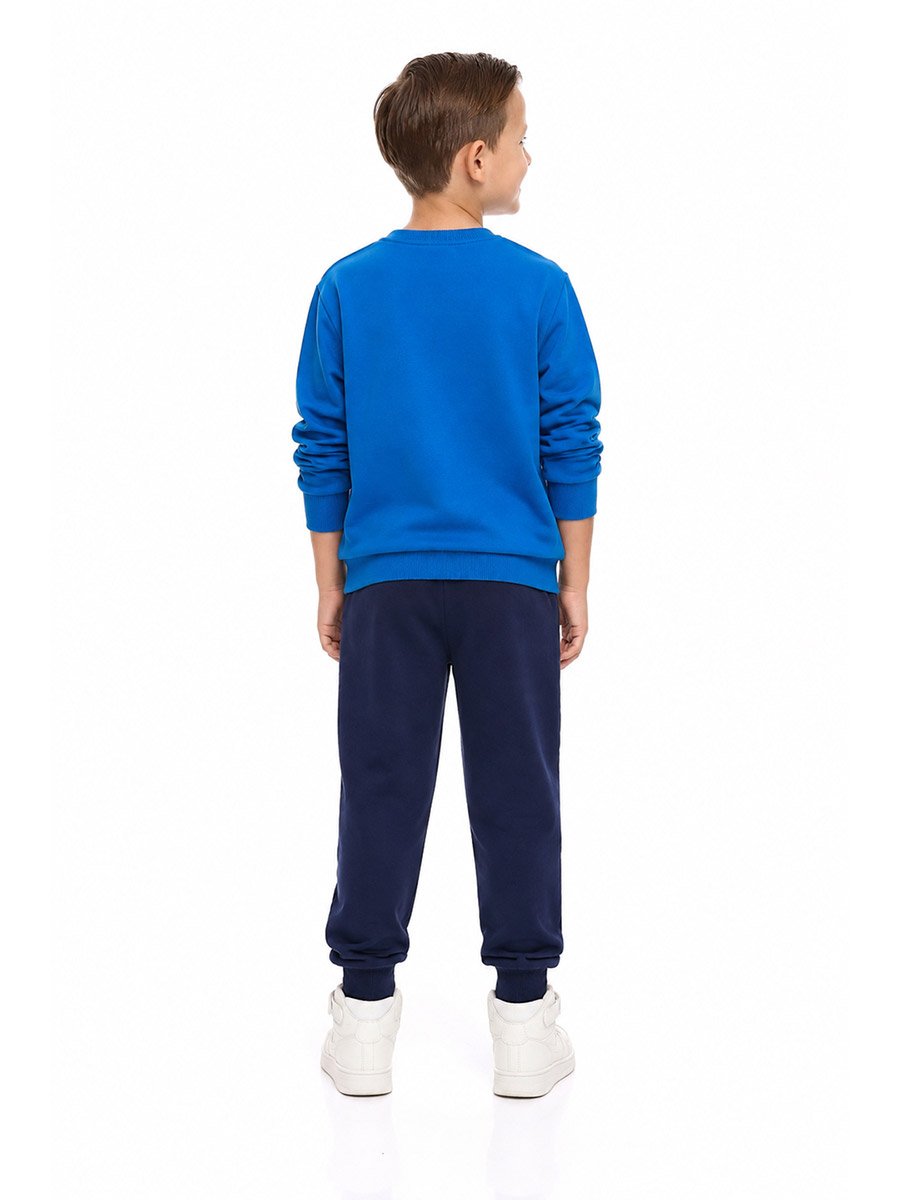 Graphic Print Sweatshirt and Cuffed Joggers Set