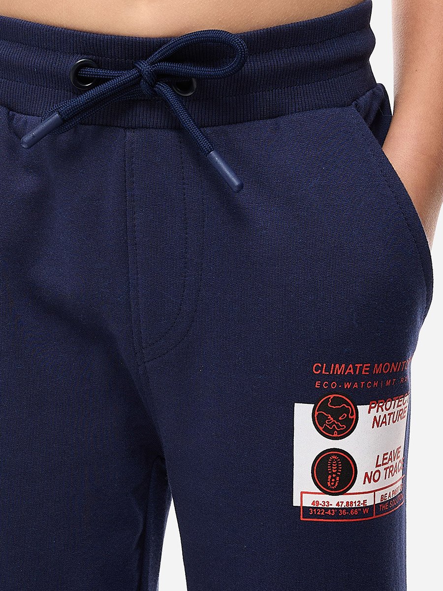 Graphic Print Sweatshirt and Cuffed Joggers Set