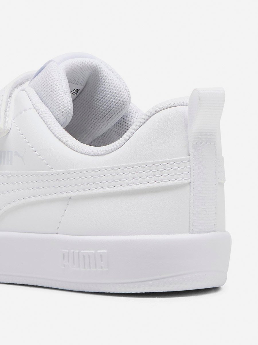 Logo Detail Sneakers with Hook and Loop Closure and Pull Tabs