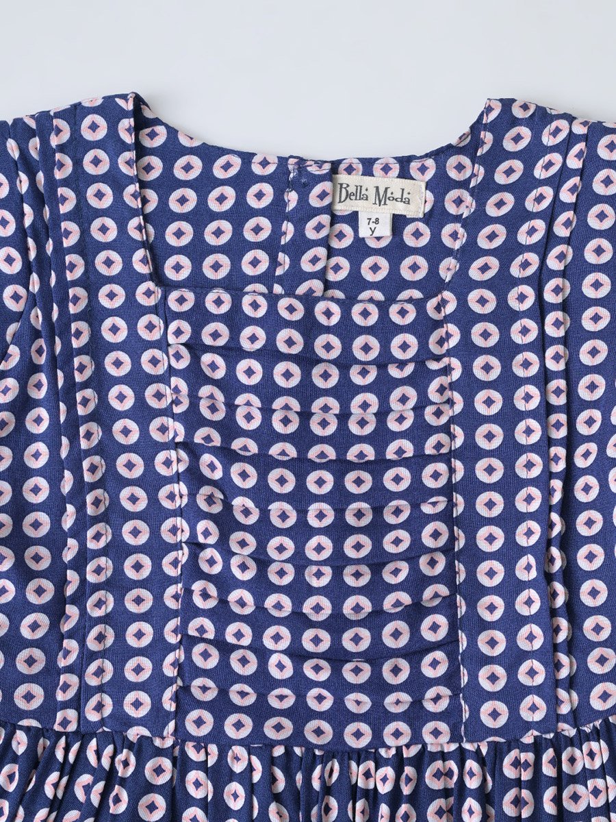 All-Over Print Fit and Flare Dress