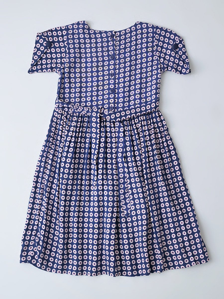 All-Over Print Fit and Flare Dress