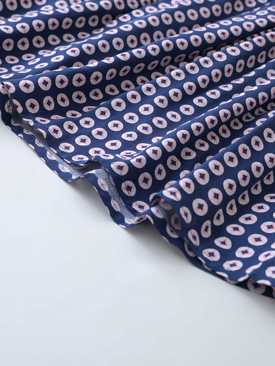 All-Over Print Fit and Flare Dress