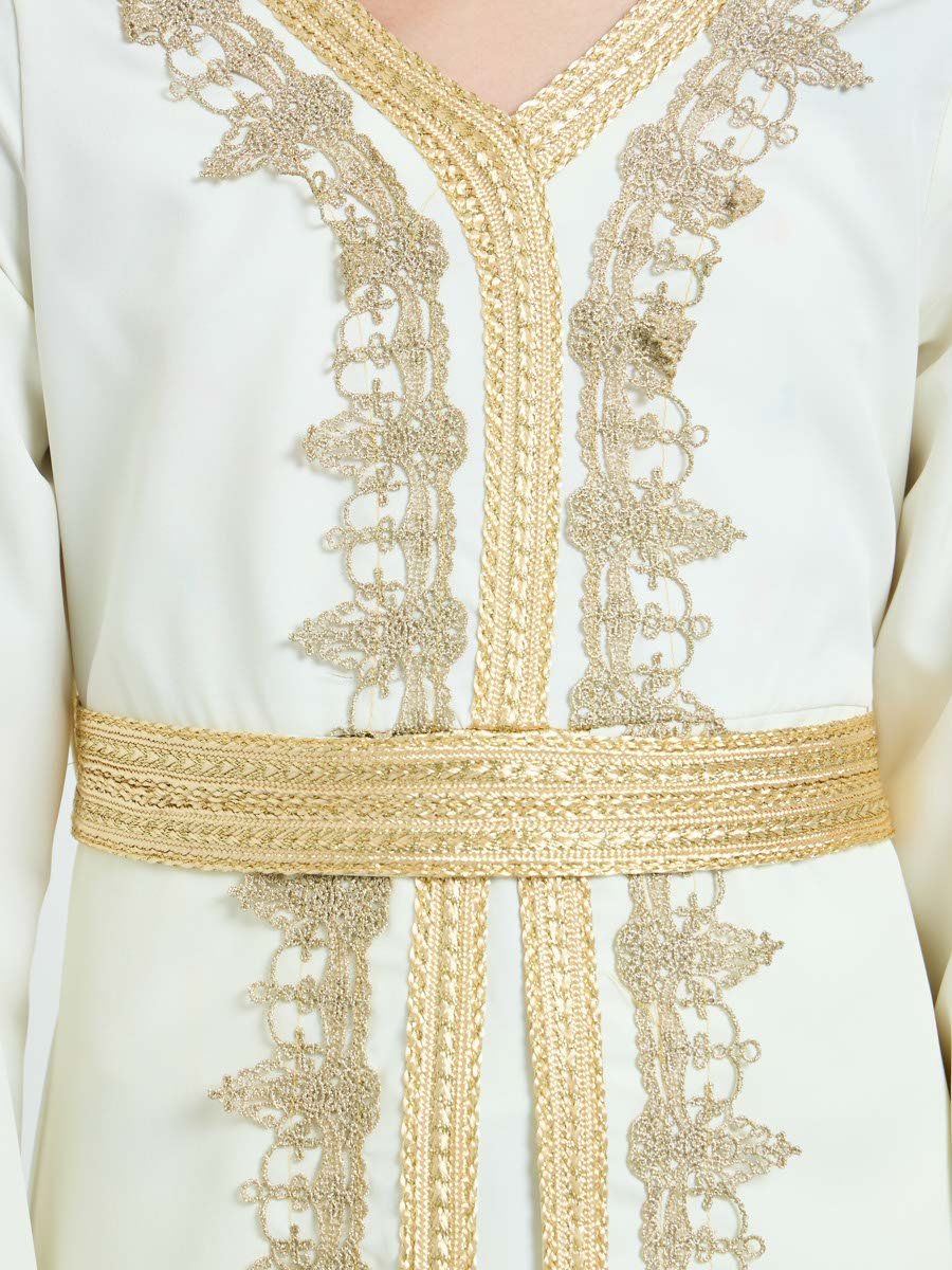 Girls Embellished V Neck Layered Dress