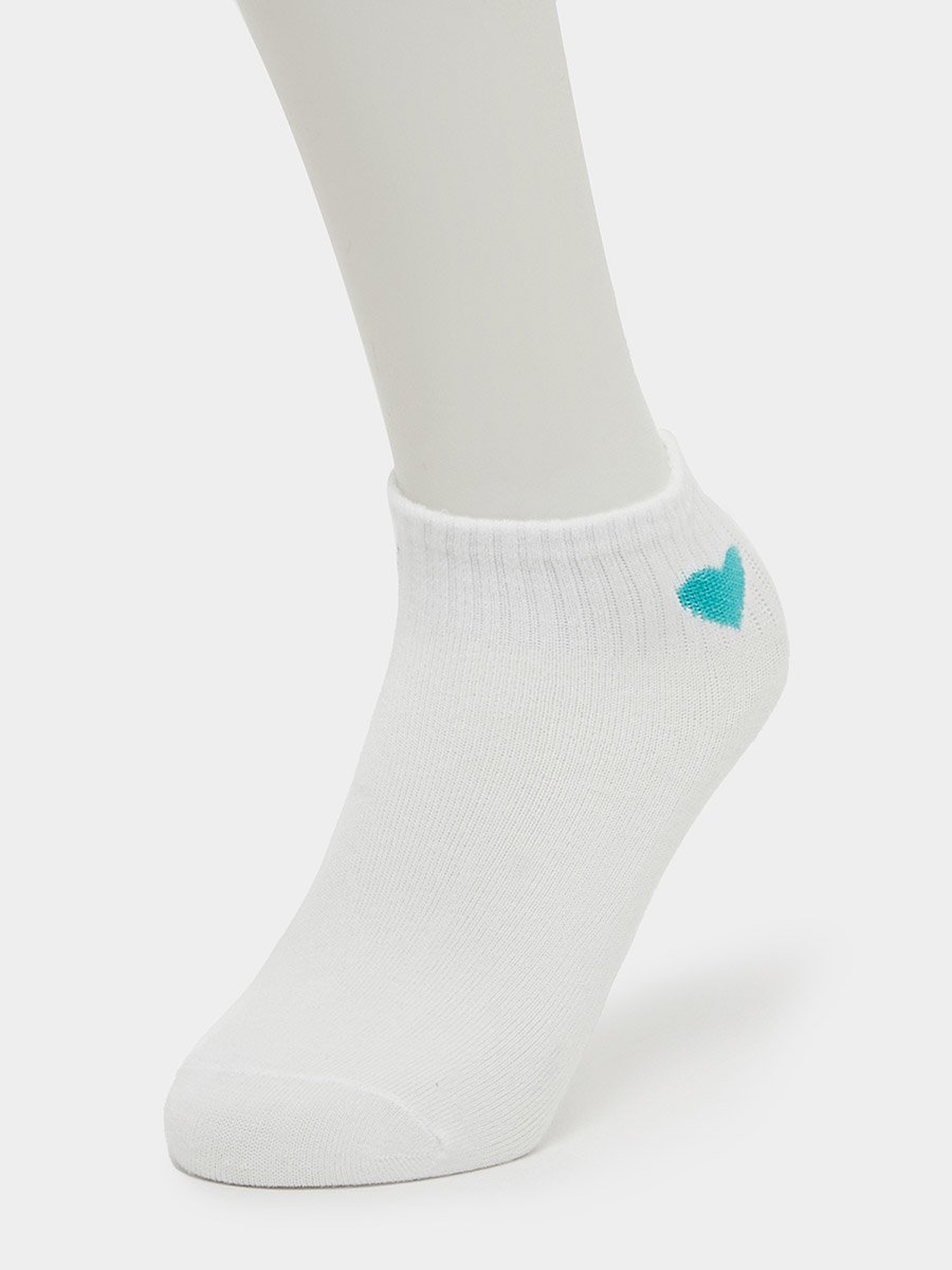 Set of 10 - Heart Embroidered Socks