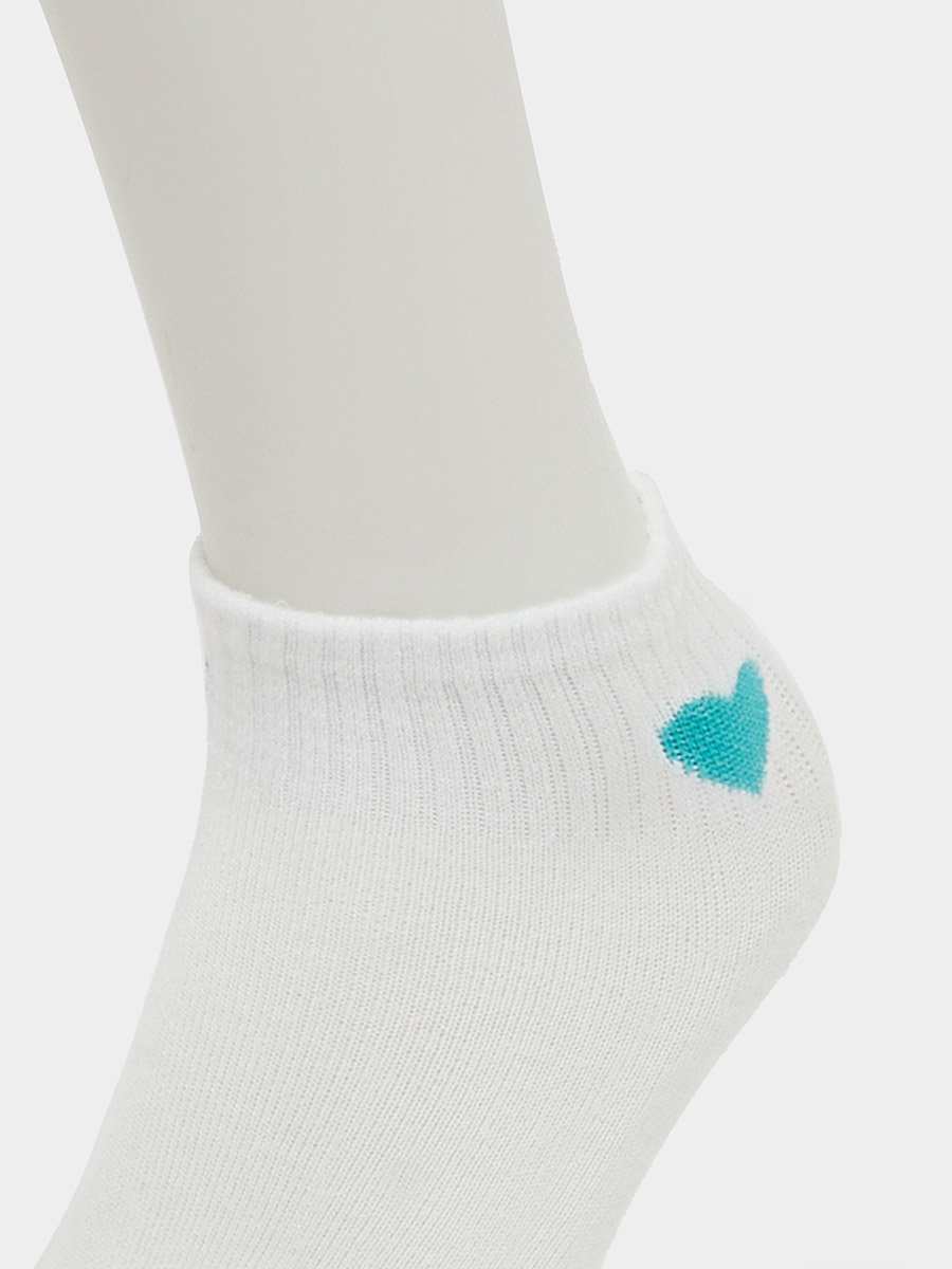Set of 10 - Heart Embroidered Socks