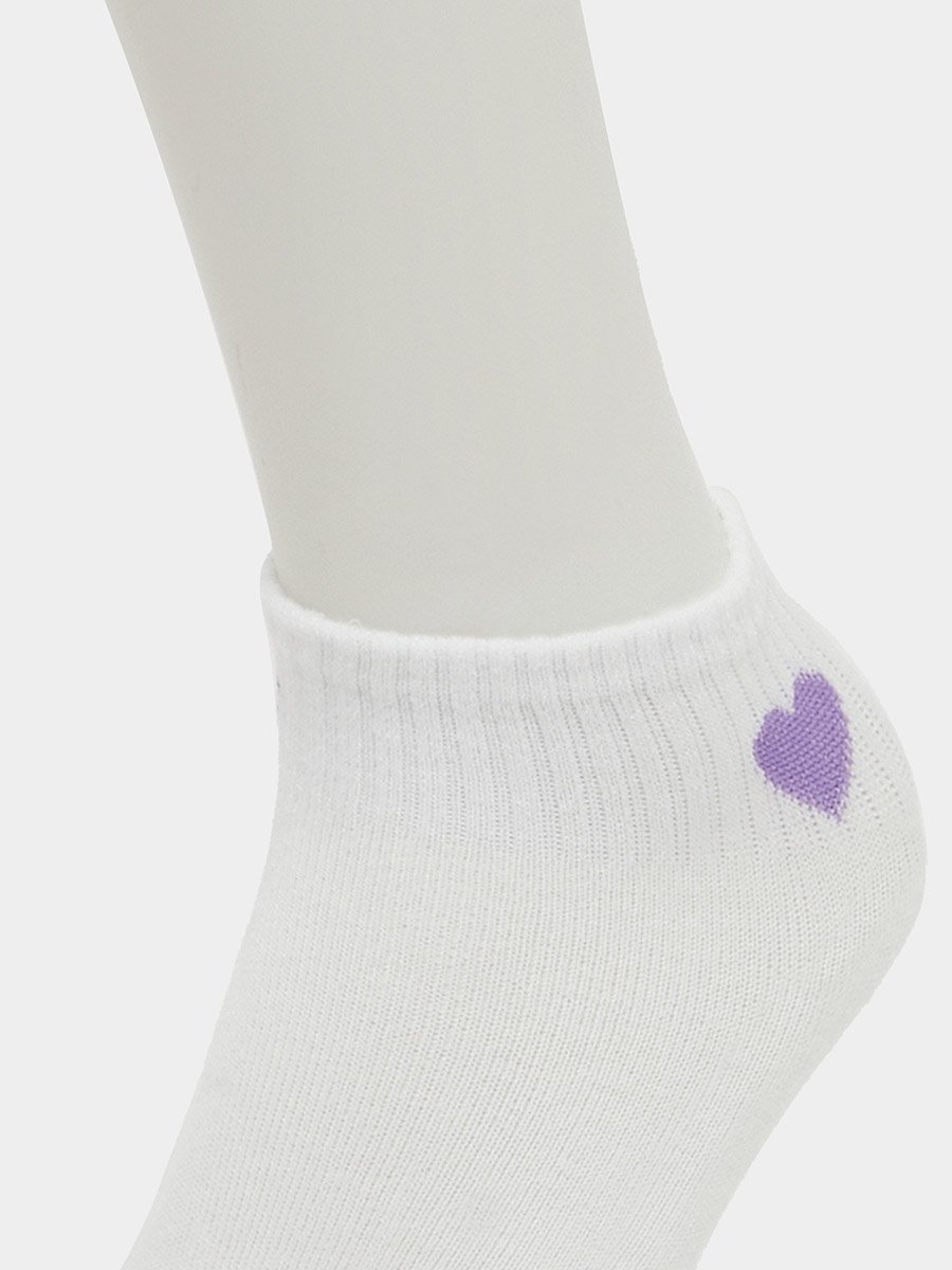 Set of 10 - Heart Embroidered Socks