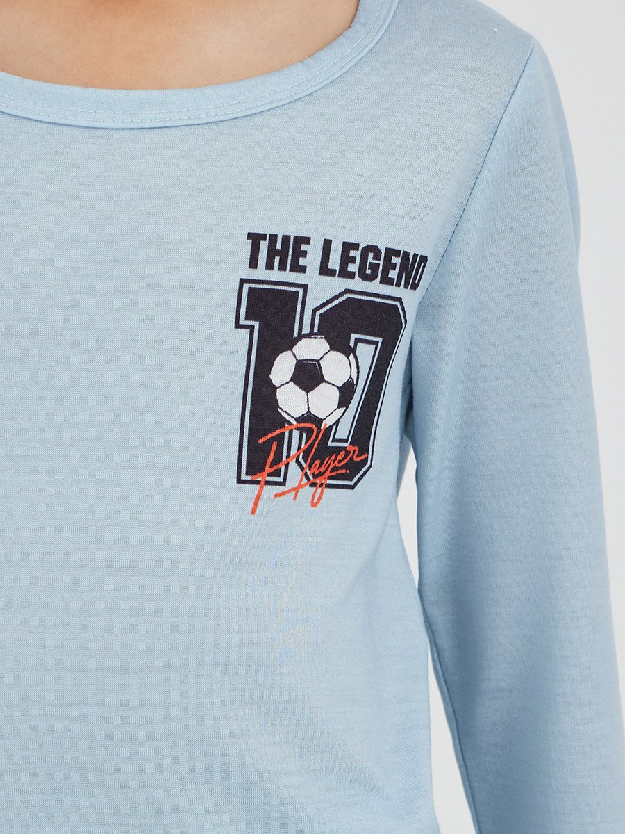 Boys Printed Long Sleeve T-Shirt and Jogger Pyjama Set