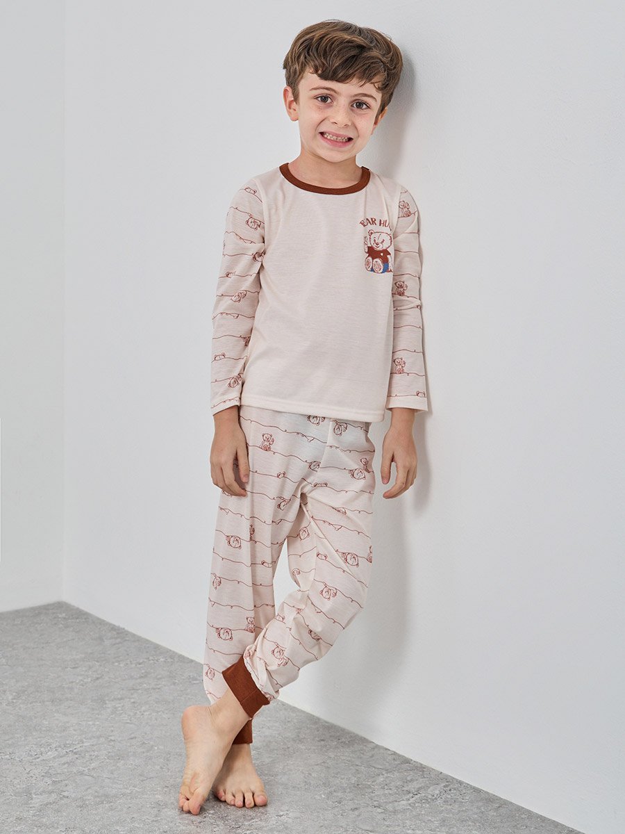 Printed Long Sleeve T-Shirt and Jogger Pyjama Set
