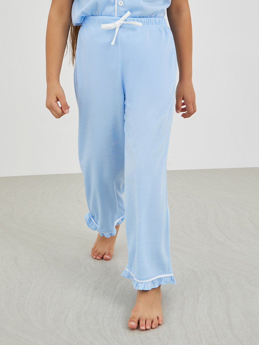 Printed Buttoned Shirt and Pyjama Set