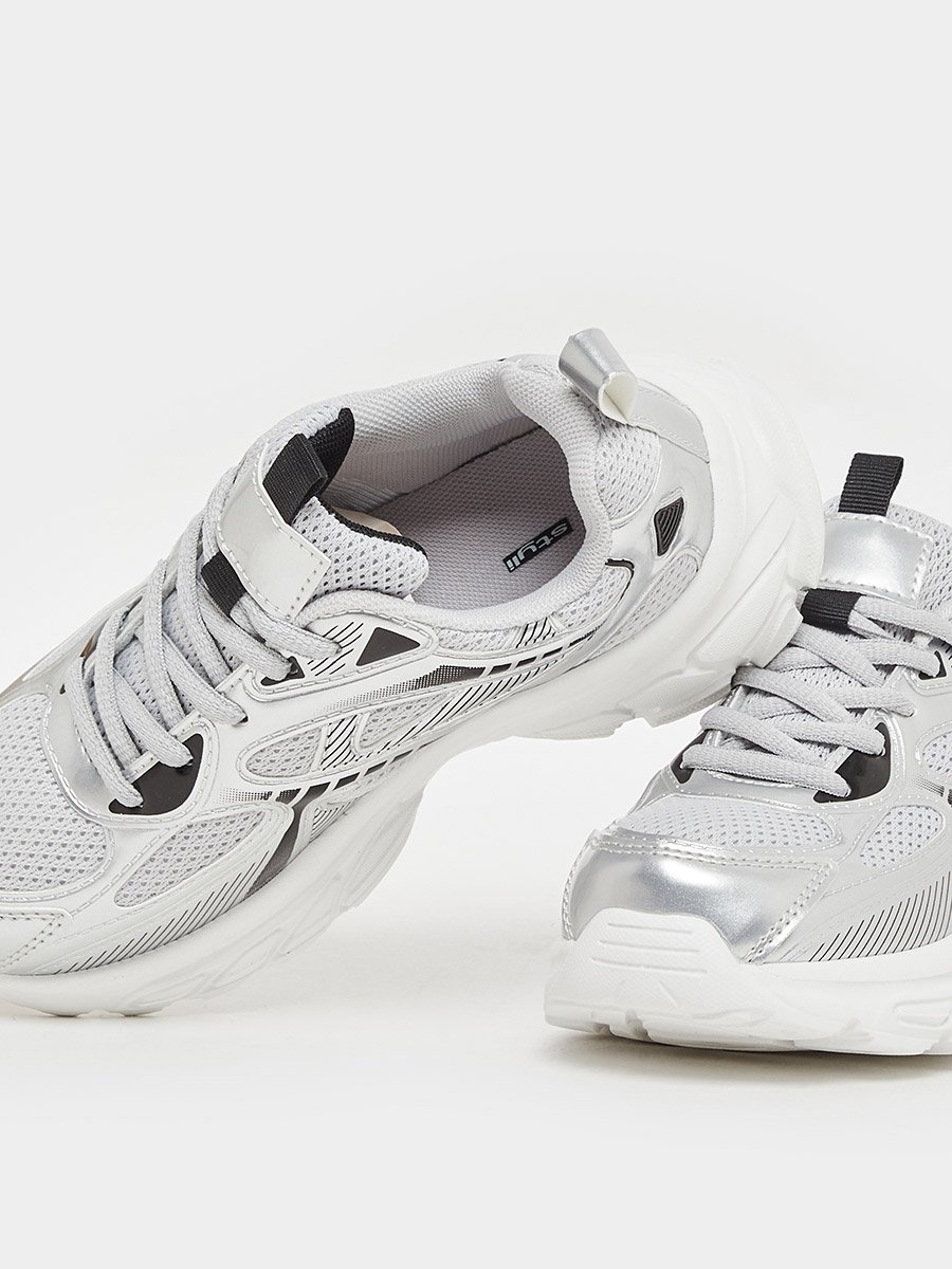 Chunky Sole Lace Up Sneakers
