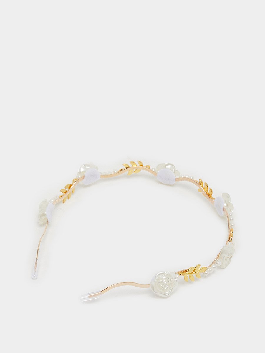 Embellished Faux Pearl Headband