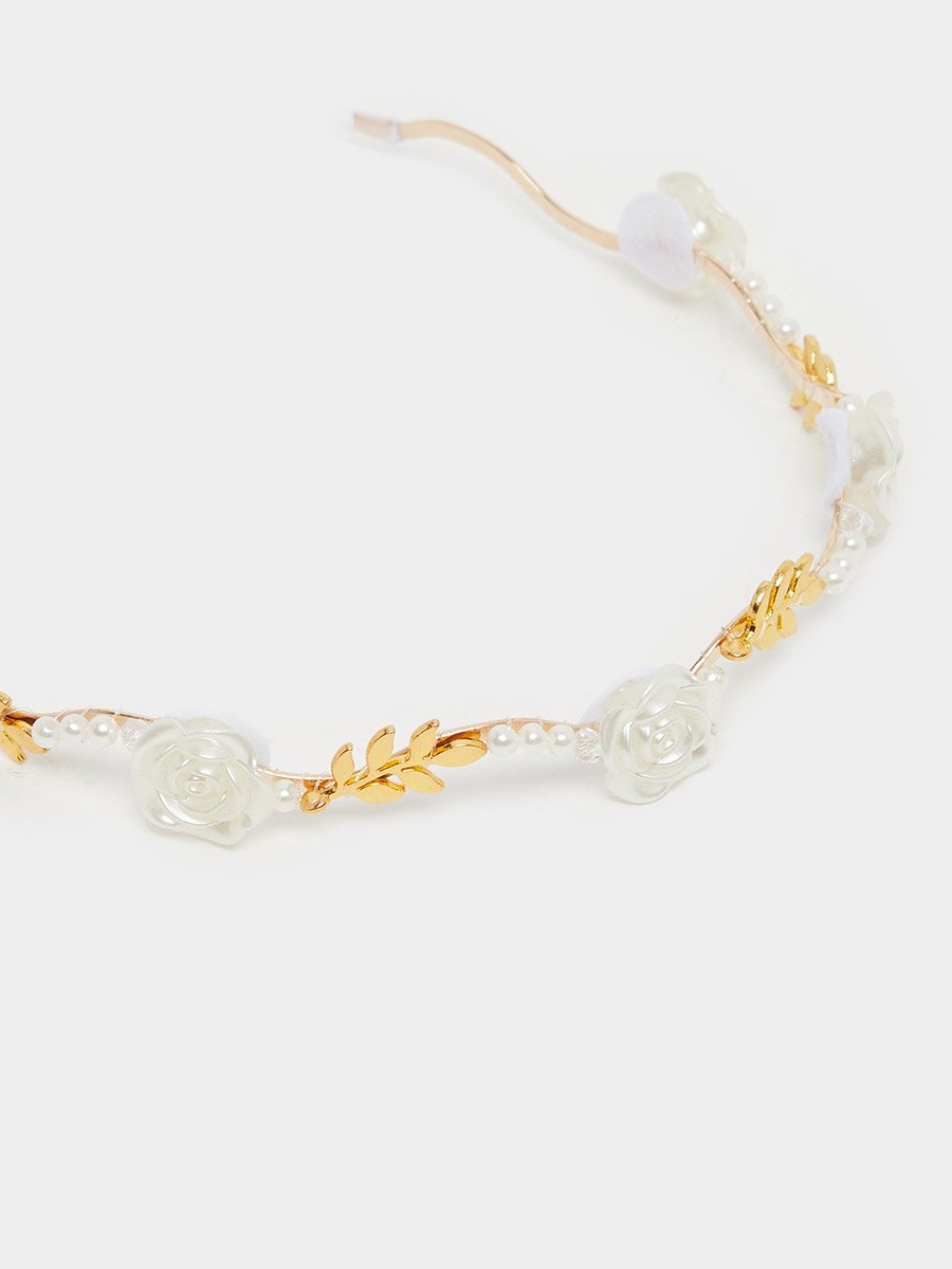 Embellished Faux Pearl Headband