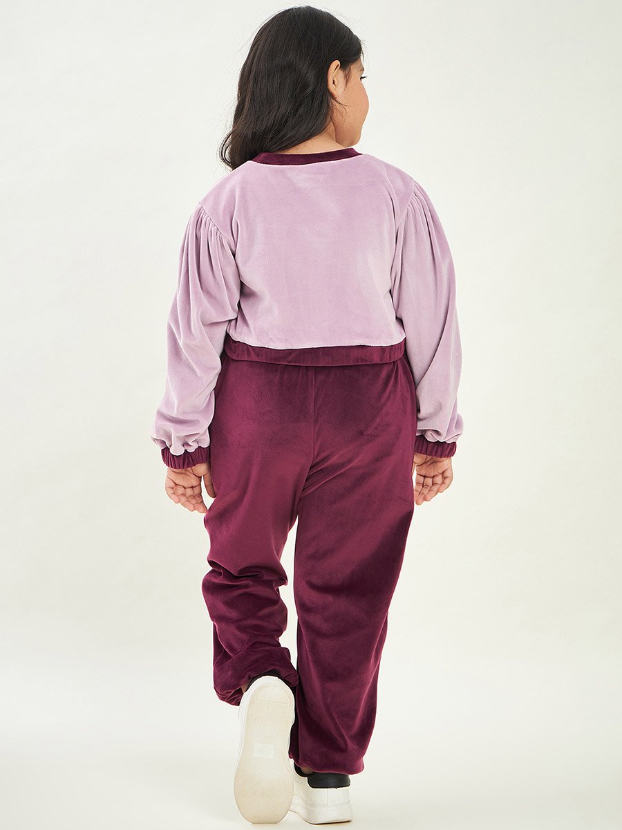 Graphic Print Sweatshirt With Track Pants