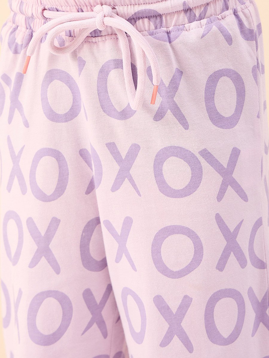 All Over Printed Long Sleeve T-Shirt with Joggers