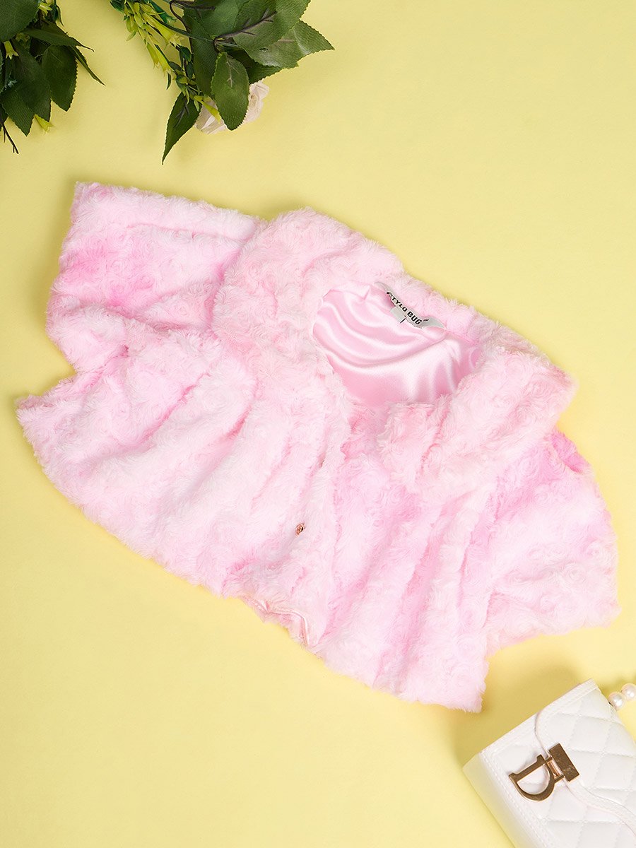 Faux Fur Design Cropped Shrug