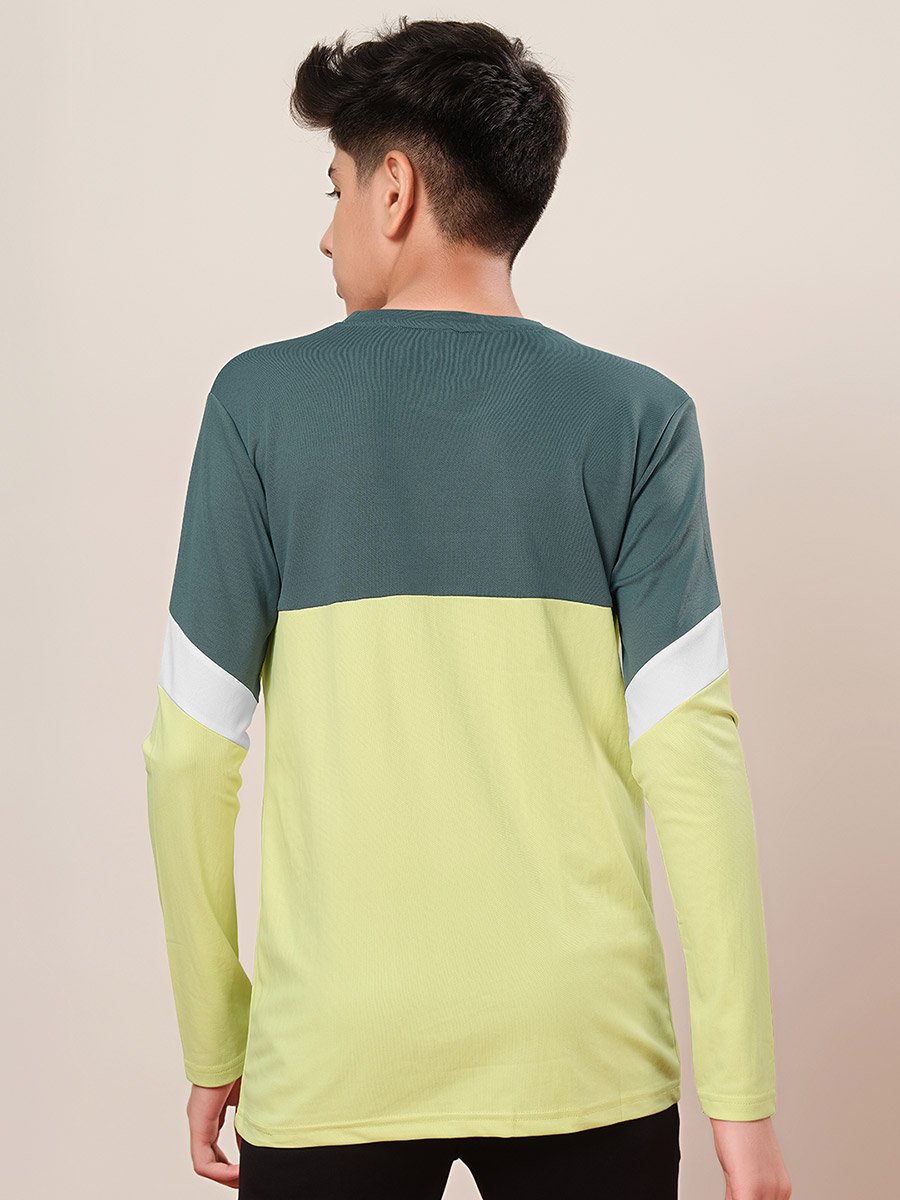 Color Block Long Sleeve T-Shirt