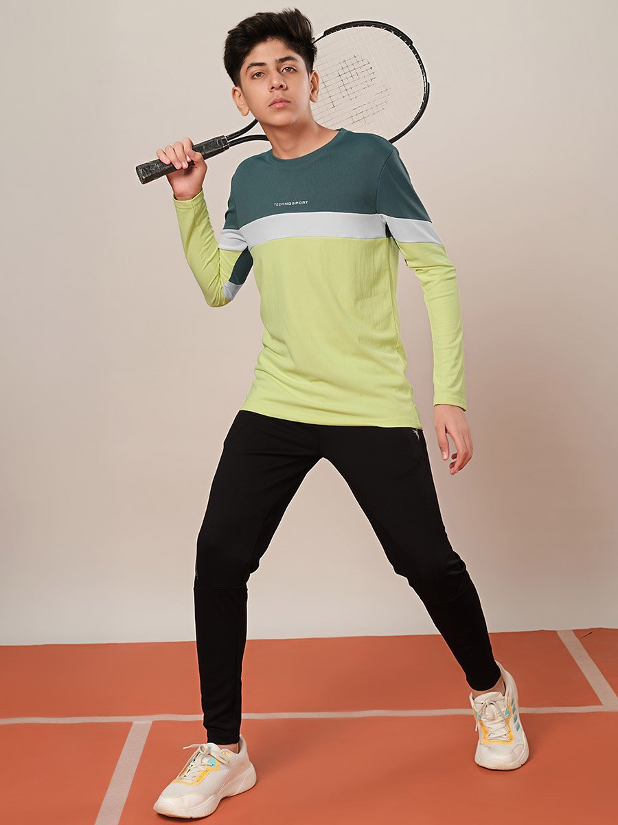 Color Block Long Sleeve T-Shirt