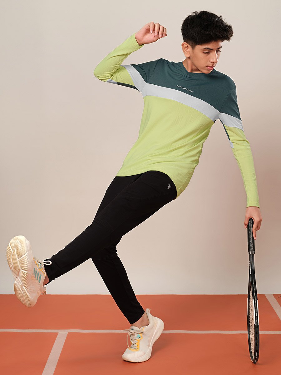 Color Block Long Sleeve T-Shirt