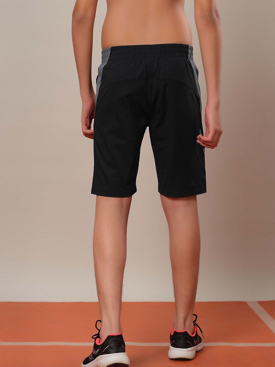 Color Block Elasticated Waistband Shorts