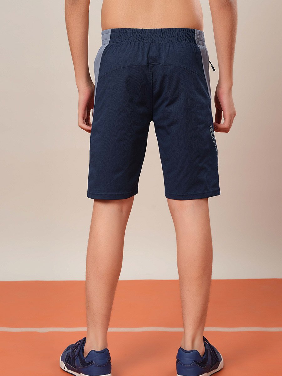 Boys Color Block Elasticated Waistband Shorts