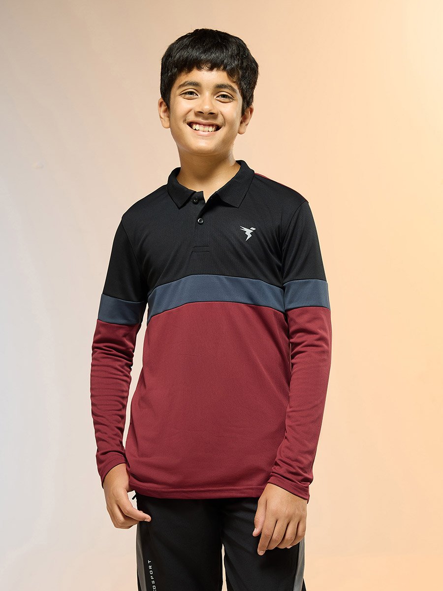 Teen Color Block Slim Fit Polo