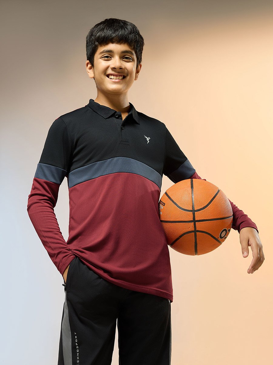 Teen Color Block Slim Fit Polo