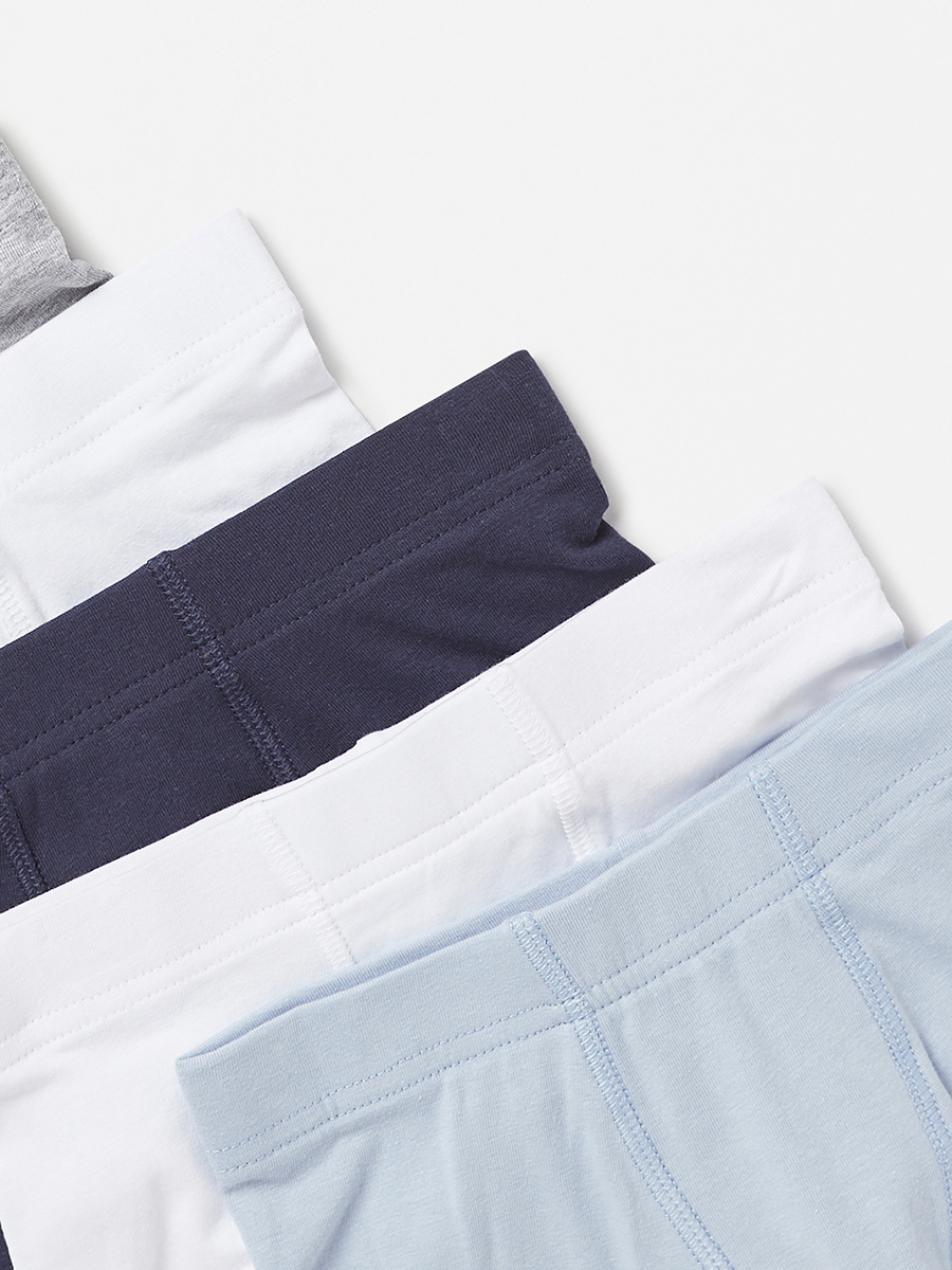 Pack of 5 - Plain Trunks with Elasticised Waistband