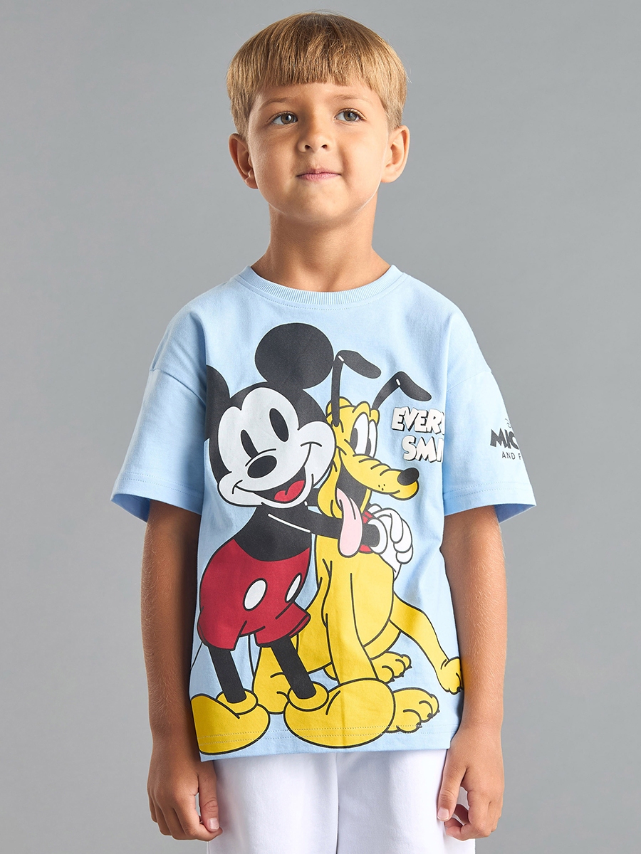 Mickey and Friends Print T-shirt and Shorts Set
