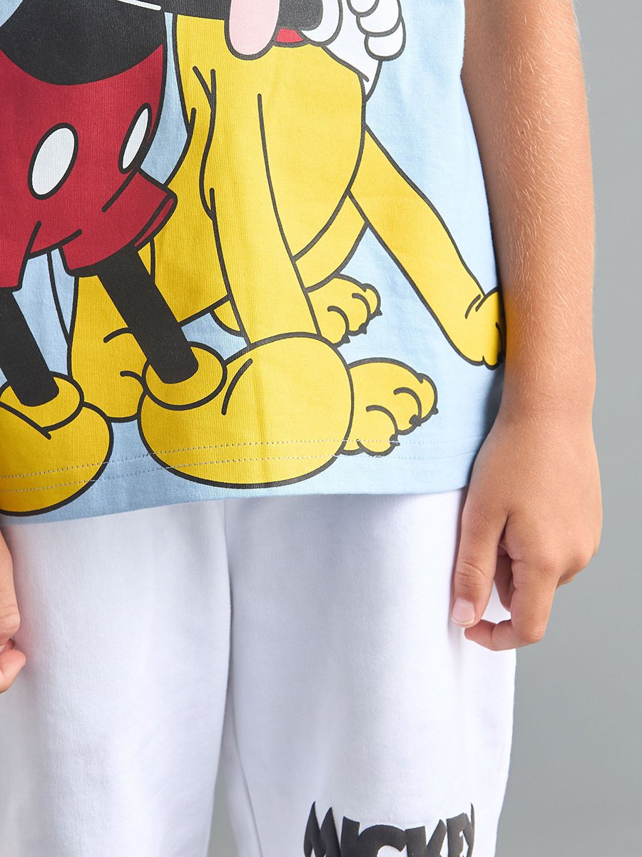 Mickey and Friends Print T-shirt and Shorts Set