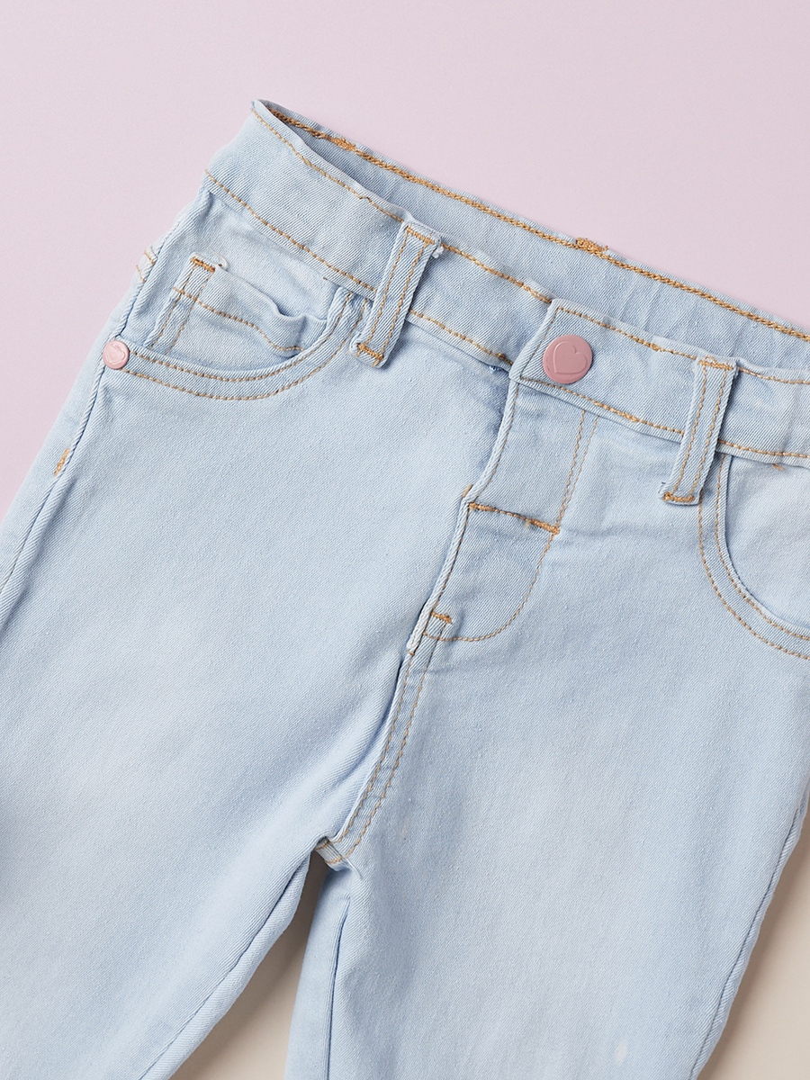 Comfort Fit Full Length Jeans with 5-Pockets