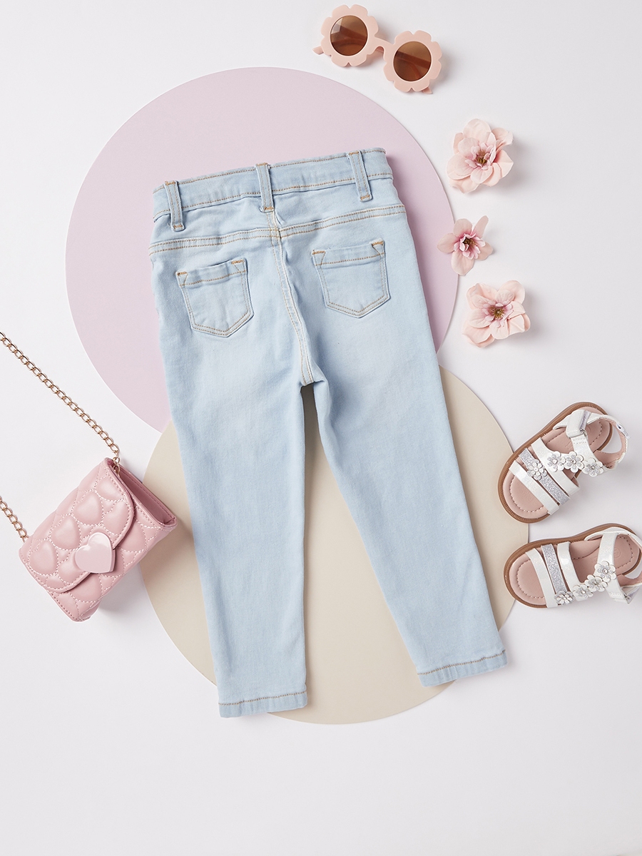 Comfort Fit Full Length Jeans with 5-Pockets