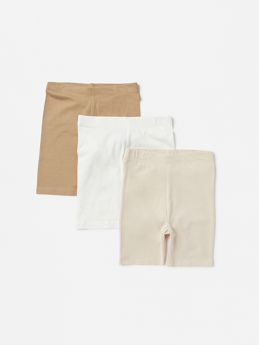 Pack of 3 - Plain Cycling Shorts with Elasticised Waistband