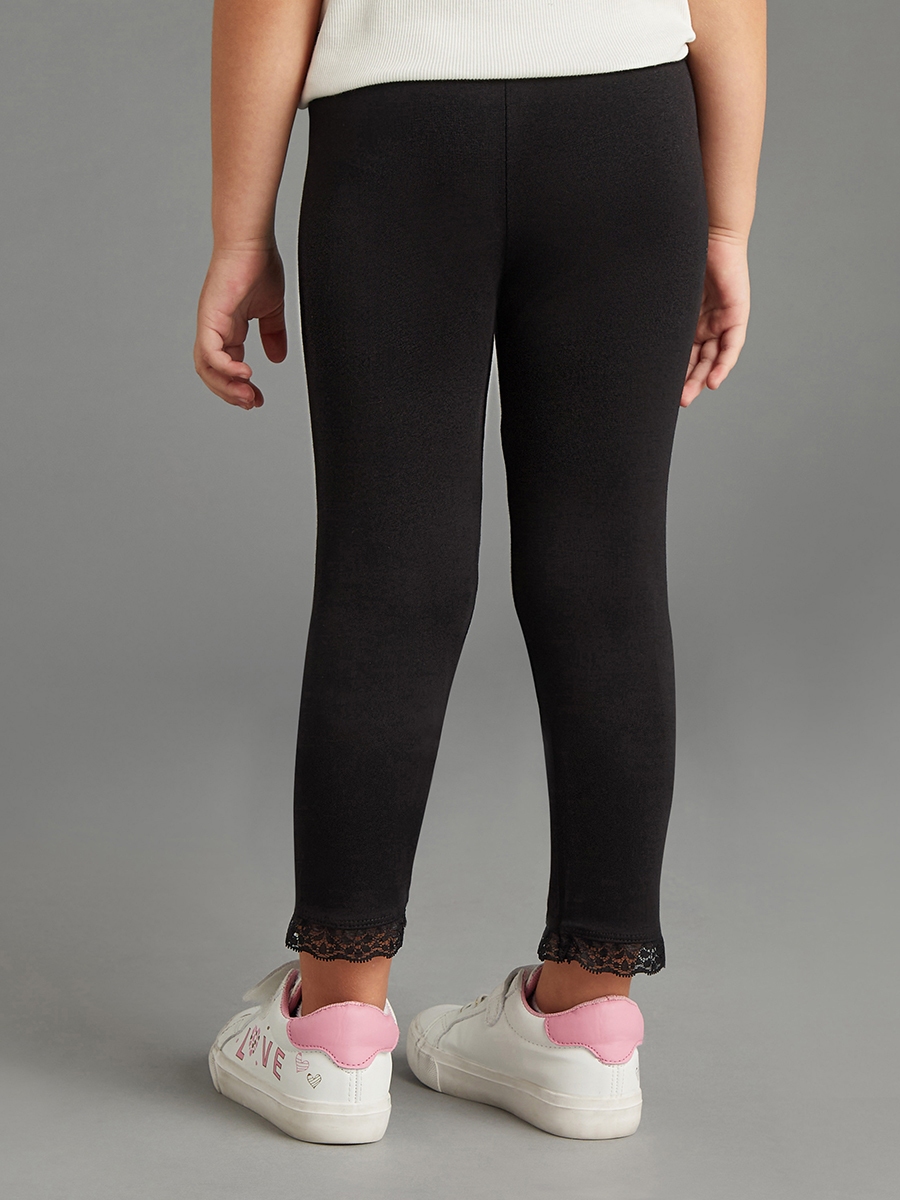 Plain Leggings with Elasticated Waistband
