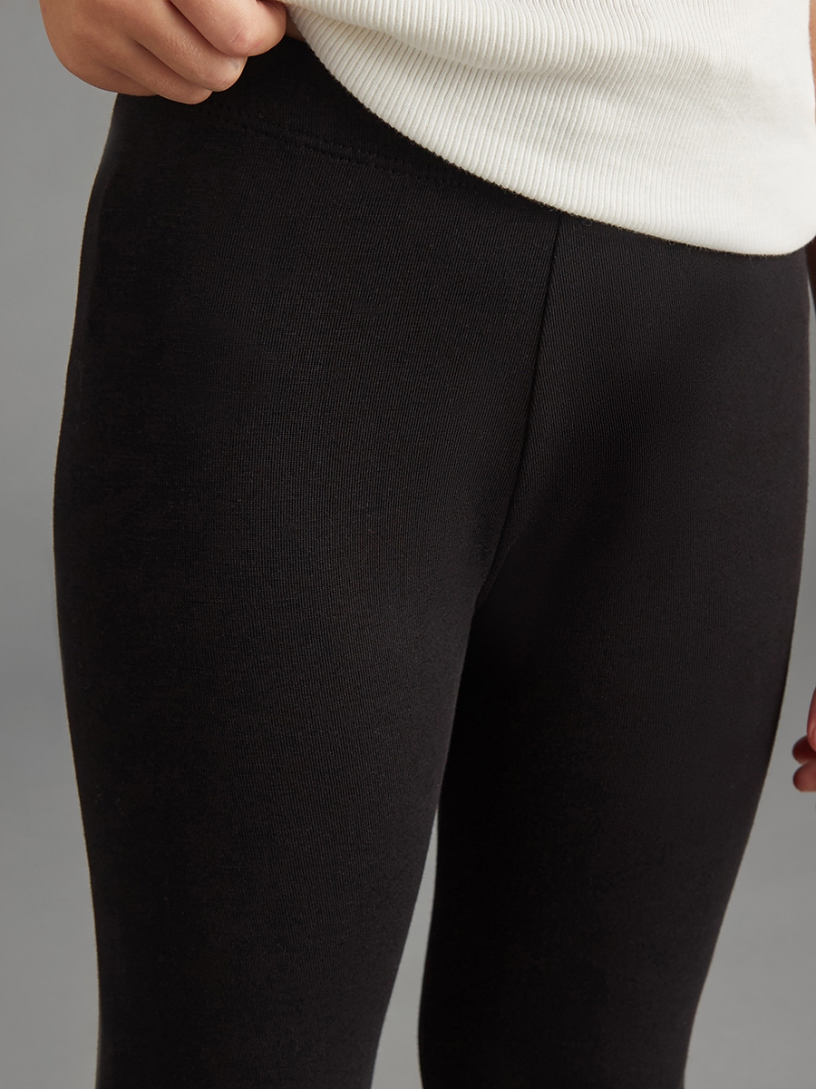 Plain Leggings with Elasticated Waistband