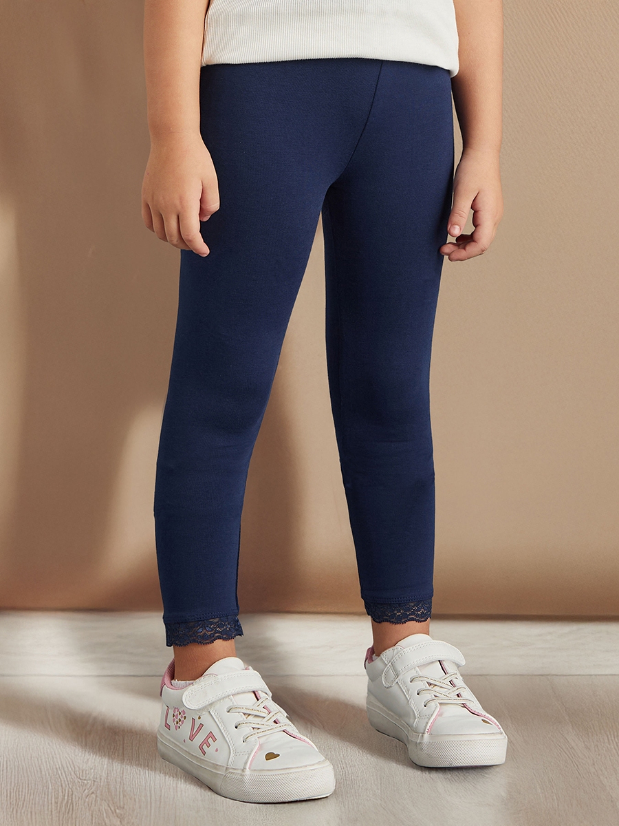 Plain Leggings with Elasticated Waistband