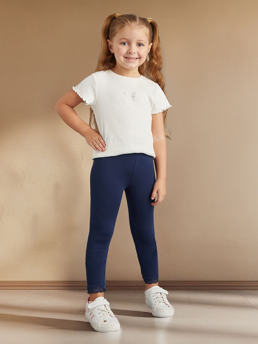 Plain Leggings with Elasticated Waistband