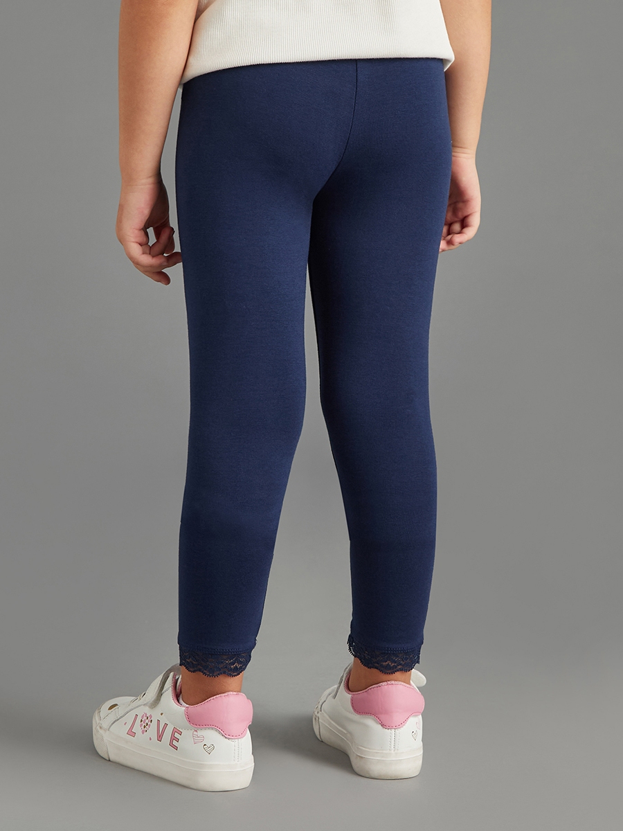 Plain Leggings with Elasticated Waistband