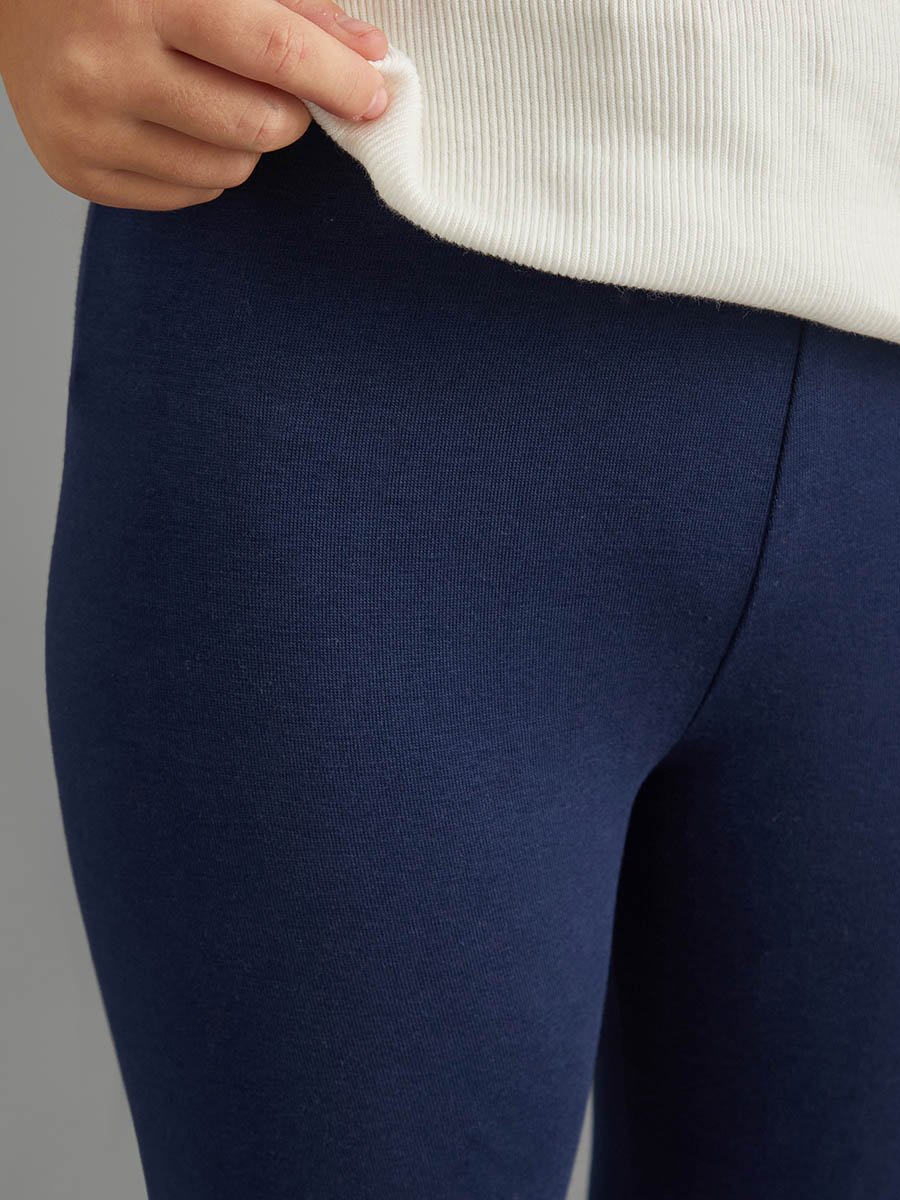 Plain Leggings with Elasticated Waistband
