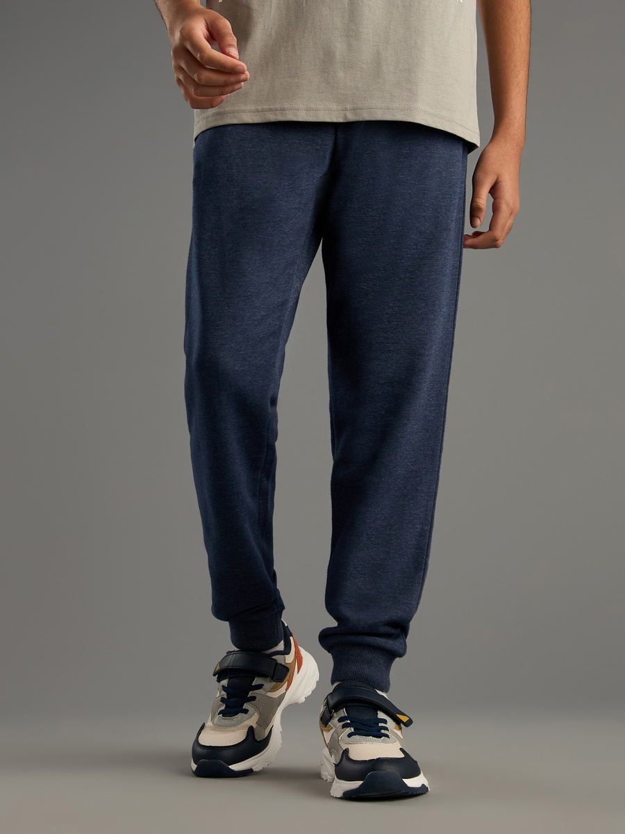 Printed Anti-Pilling Joggers with Drawstring Closure and Pockets